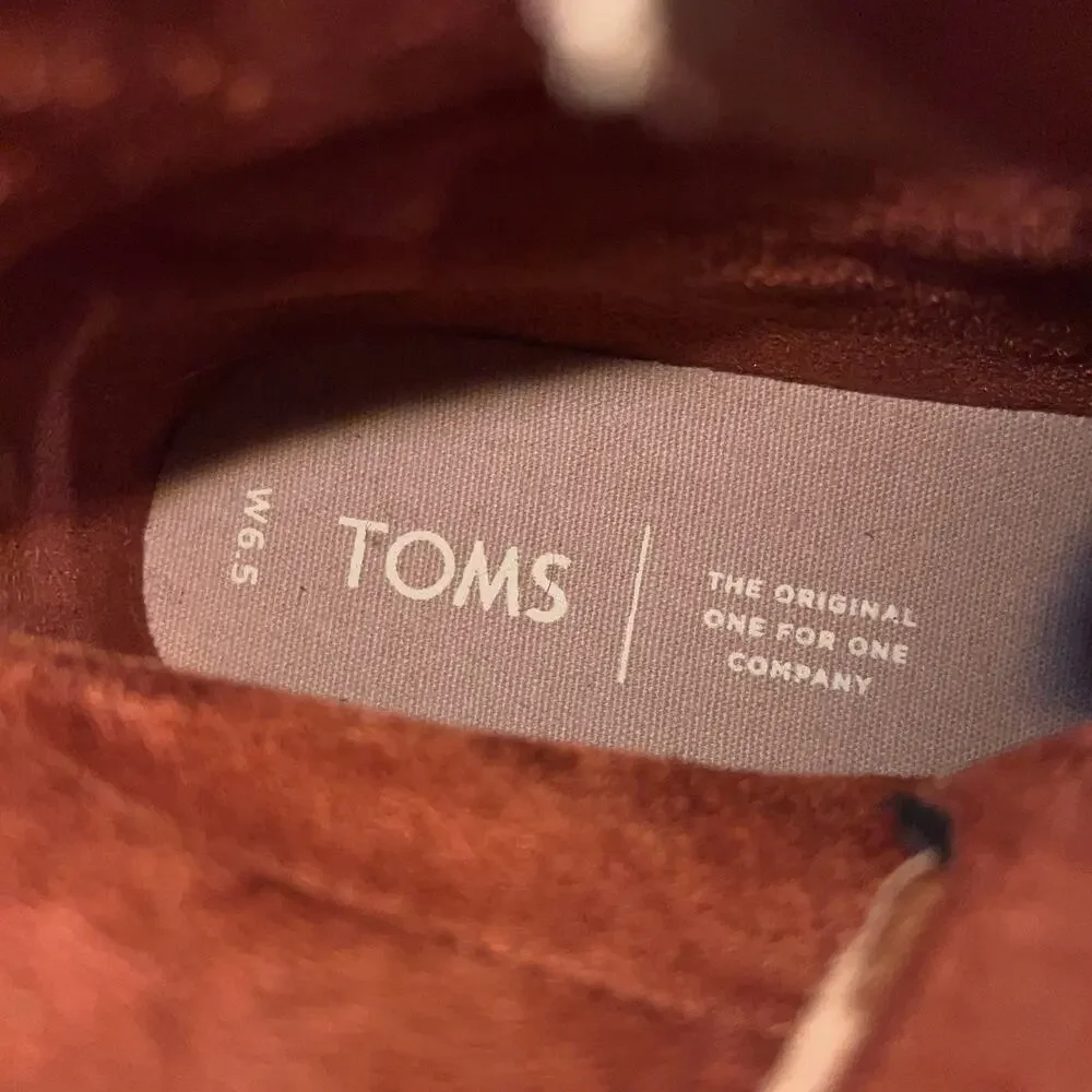 Toms Mesa Boot Waterproof Shearling Cuff Tiger Stripe Size 6.5 NEW w/o Box